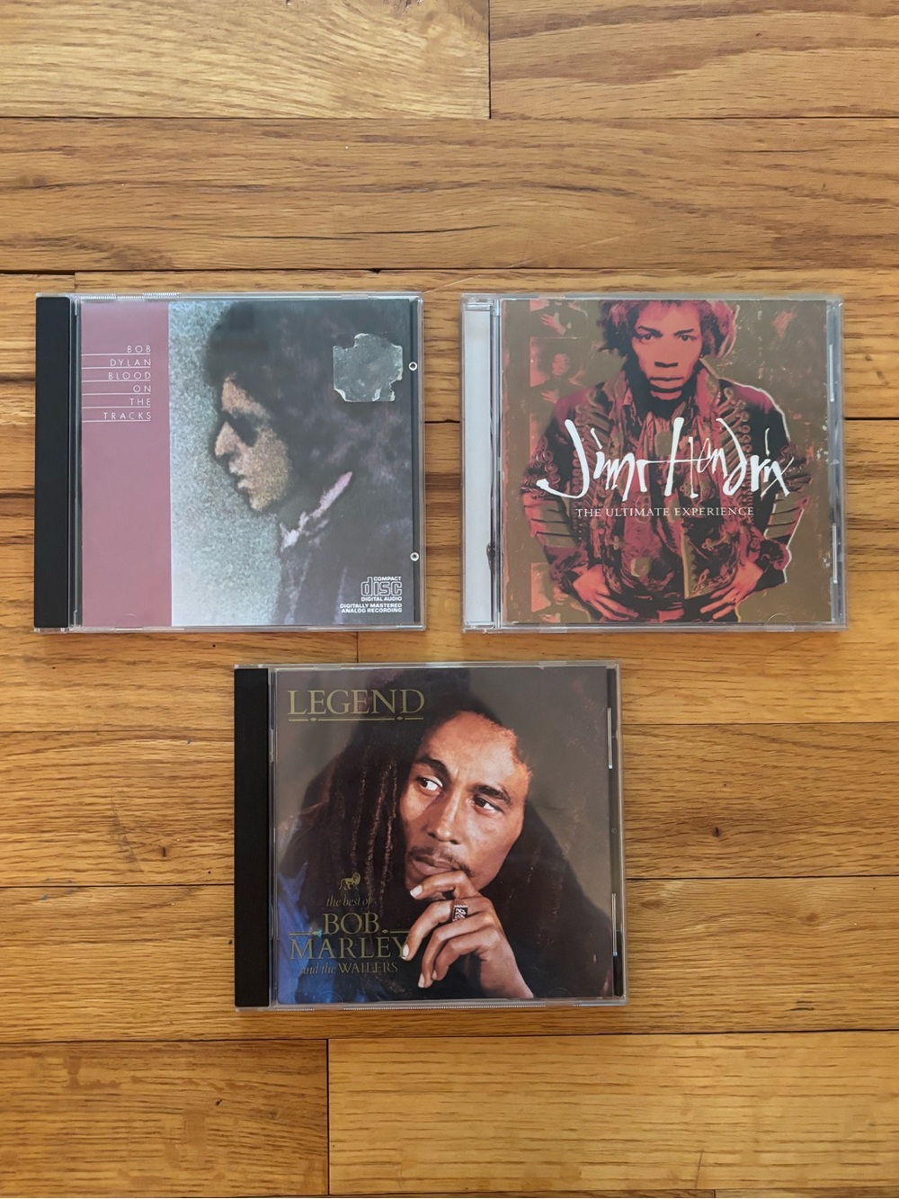 Classic Rock & Reggae CD Lot — Bob Dylan, Jimi Hendrix & Bob Marley